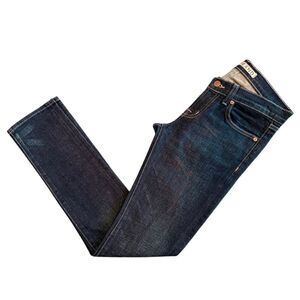 J Brand Skinny Leg Low Rise Lightly Distressed Dark Wash Jeans - Women's 26